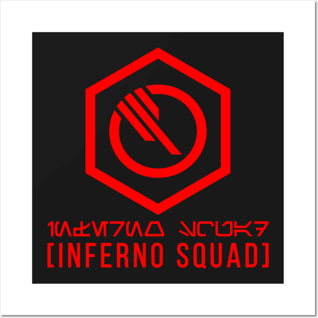 Inferno Squad Emblem 2 Wall Art by amirsidek